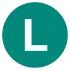 Green Letter L Icon